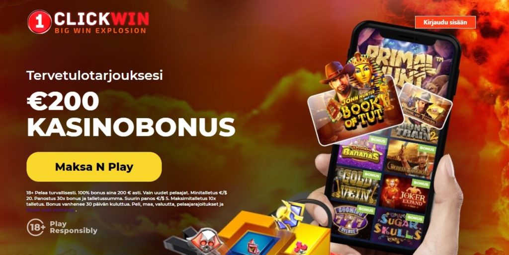 1Clickwin Casino bonus